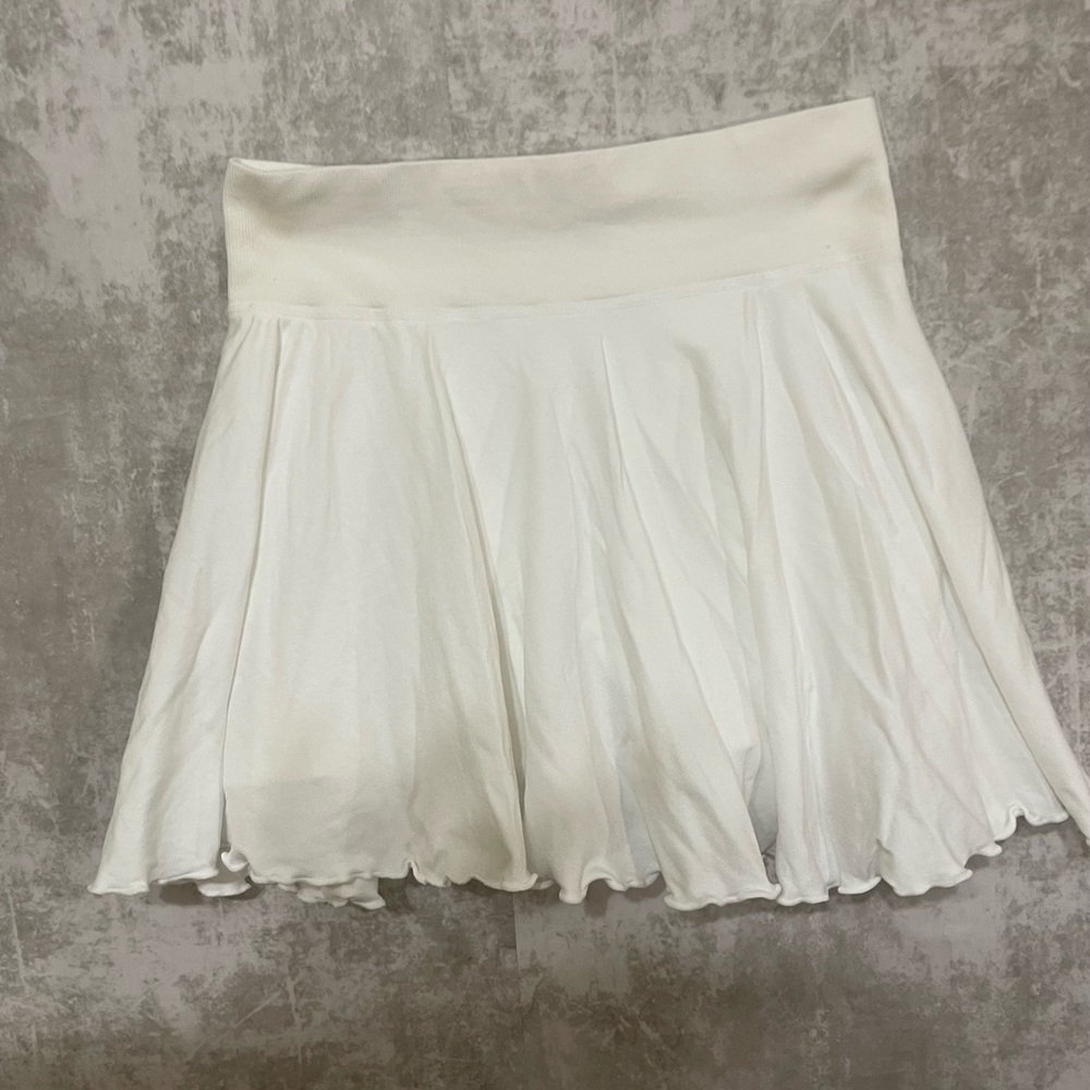 Sporty White Women's Skort